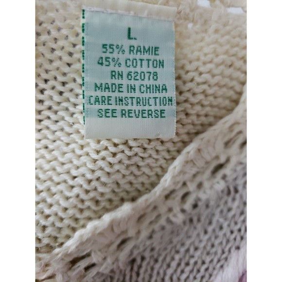 Colleens Collectables Pastel Cardigan Womens Sweater Large Embroidered - Picture 9 of 10